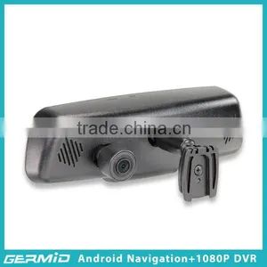 Android Rearview Mirror Car GPS System With DVR thumbnail-5