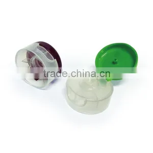 Professional ElegantD35 Clear Hand Cream Tube Plastic Flip Top Cap thumbnail-1