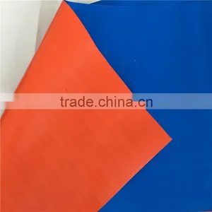 250gsm Outdoor Waterproof Blue/Orange PE Tarpaulin Woven Fabric thumbnail-1