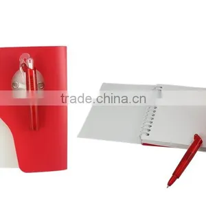 Custom Cheap PP Cover Spiral Notebook With Ball Pen thumbnail-1