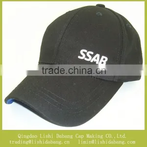 Silicon Print Logo Baseball Caps, Black Sports Baseball Cap Custom Logo thumbnail-1