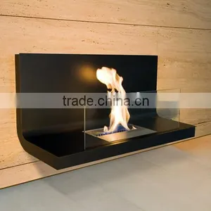 90 Degree Bent Good Quality Stainless Steel Bio Ethanol Wall Fireplace Real Fire thumbnail-3