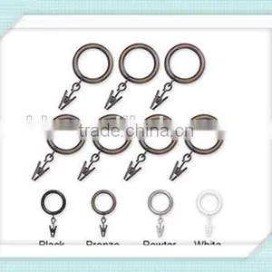 Spring Tension Decorative Curtain Rod Rings thumbnail-1