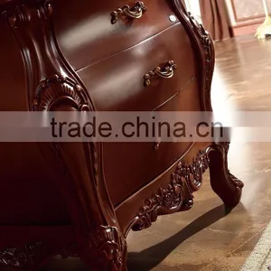 High Quality Natural Marble Antique Solid Wood Bathroom Cabinet With Apple Mirror WTS1607 thumbnail-6