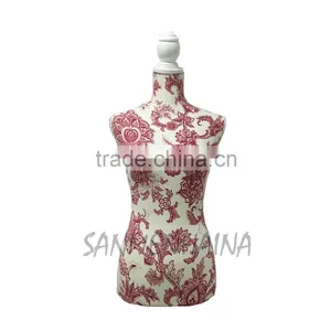 Red Flower Printing Elastic Fabric Female Mannequin thumbnail-1