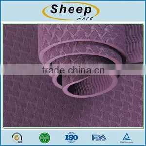 Cheap Foldable Bodybuilding Exercise Eco Yoga Mat Custom thumbnail-2