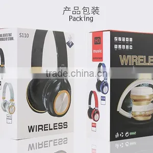 NEW SNHALSAR S110 Big Daddy Bass Bluetooth Headphone, Wireless Headset With Mic thumbnail-5