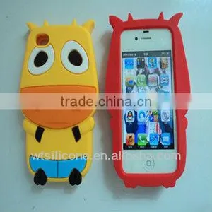Cute 3D Silicone Animal Case for IPhone 4S thumbnail-1