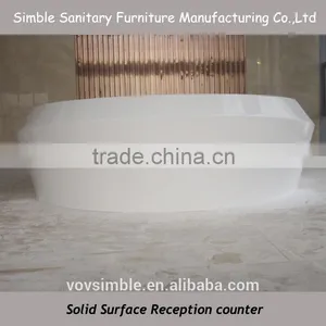 2016 Wholesales Durable Acrylic Solid Surface Reception Desk thumbnail-6