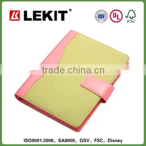 Custom a5 Pink Leather Organizer thumbnail-2