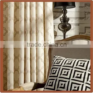 Cottonpoly Embroidery Double Curtain Fabirc thumbnail-3