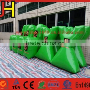 Customized A Set Green Inflatable Paintball Bunkers thumbnail-2