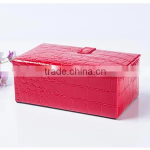 Chinese Factories Wholesale Custom Luxury Leather Jewelry Box, Fashion Beautiful Gift Box thumbnail-2