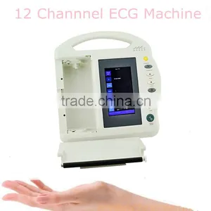 FDA*CE*ISO Cardiograph 7 Inch 12 Lead 12 Channel Electrocardiograph ECG / EKG Machine thumbnail-1