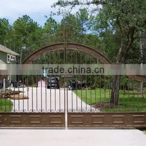 Aluminum/ Used Metal Iron Garden Sliding Door Gate Design thumbnail-3