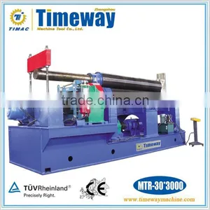 Mechanical Three Roller Symmetrical Plate Bending Rolling Machine thumbnail-1