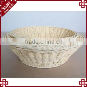 Hot Sale Plastic Rattan Baskets for Supermarket Display Shelves thumbnail-3
