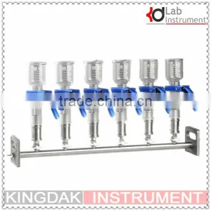 6-branches Lab Vacuum Filtration/Manifolds Vacuum Filtration----Glass/stainless Steel Funnel thumbnail-1