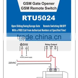 GSM Relay Remote Switch Access Controller GSM Gate Opener RTU5024 thumbnail-3