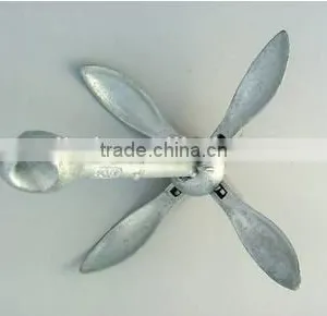 Hot Dipped Galvanized Marine Anchor Small Folding Boat Anchor thumbnail-1