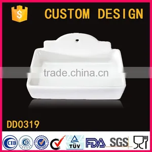 Made in China Artistic Ceramic Wall Mounted Soap Dish for Bath Accessories thumbnail-6