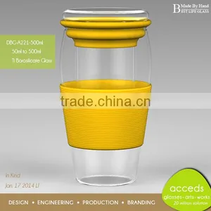 Outside Protable Borosilicate Colorful Glass Coffee Pot thumbnail-2