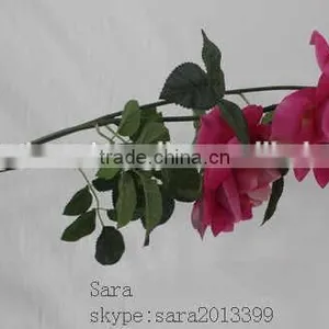 Bulk Artificial Fake Rose Flower Five Heads Royal Blue Flower Rose thumbnail-6