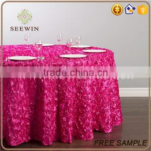 Garment Rosette Round Table Cloth for Wedding/party/banquet thumbnail-4