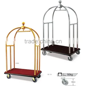 Airport Luggage Trolley Made in Metal With Two or Four Wheels thumbnail-3