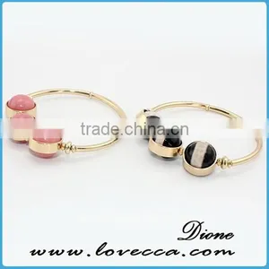 Guangzhou New Arrival Girls Design Fancy Wire Stone Bangle thumbnail-4