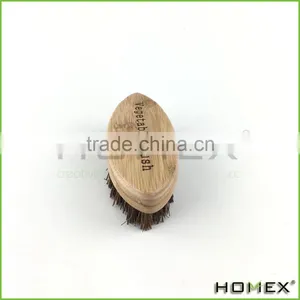 Bamboo Vegetable Brush w Hard Brush Homex BSCI/Factory thumbnail-3