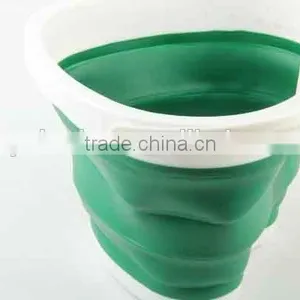 5L Outdoor Folding Circular and Heart Shaped Silicone Bucket thumbnail-6