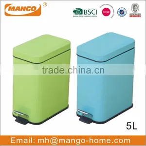 Colorful Powder Coating Oval Steel Waste Bin thumbnail-4