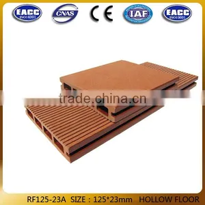 Wpc Hollow Outdoor Deck/wood Plastic Composite Board/plastic Skirting Board thumbnail-1