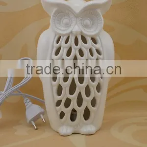 Owl Figurine Decorative Ceramic Table Lamp Wholesale thumbnail-2