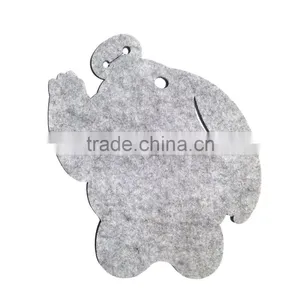 Colorful Shaped Wool Felt Mouse Pad thumbnail-5