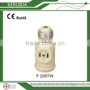 E27 E26 Ivory Bakelite Lamp Socket /bulb Holder/lamp Holder thumbnail-1