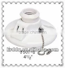 Cord& 2 Pin Socket E27 Ceramic Lampholder thumbnail-1