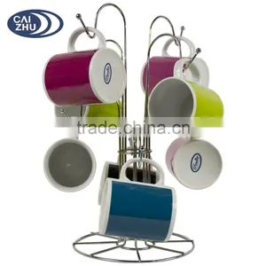 Silver Metal Mug Rack Tea Cup Rack Tree for Kitchen Show thumbnail-1