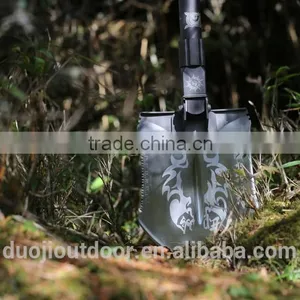 New Design Multi-function Compact Emergency Gear With Shovel Knife Hoe and Flashlight thumbnail-5