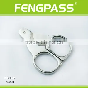 CC-1012 6.4cm 2CR13 Stainless Steel Scissors-Shaped Full Metal Cigar Cutter thumbnail-1