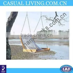 Single Rope Porch Cushioned Single Hammock Swing thumbnail-1