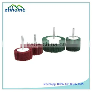 Aluminium Oxide Abrasive Flap Wheel on Shaft With Non-woven For Stainless Steel thumbnail-1