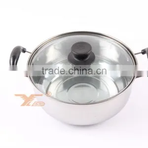 Hot Selling Tall Metal Stainless Steel Soup Pan Sause Pot thumbnail-1