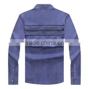 Custom Long Sleeve Cotton Solid Mens Polo t Shirt thumbnail-2