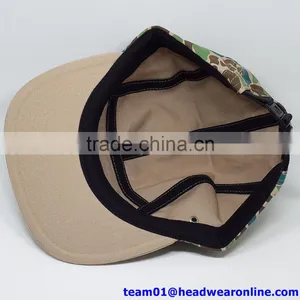 Custom Made Design Camo 5 Panel Snapback Cap/hat thumbnail-6