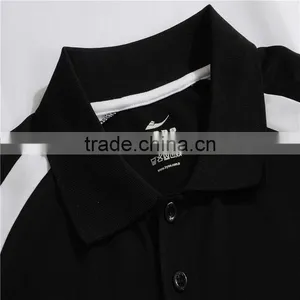 Black Polo T-shirt With Three Botton thumbnail-3