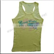 Women's Slim Fit Patterns Print Tank Top With 100%cotton thumbnail-1