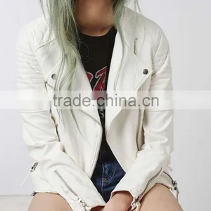 Wholesale Cheap Girl PU Leather Moto Jacket thumbnail-2