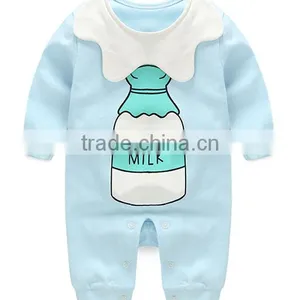 Customized Unisex Gender Baby Rompers 0-3-6months Adorable Printing Wholesale Good Quality Baby Sleeve Babysuits thumbnail-1